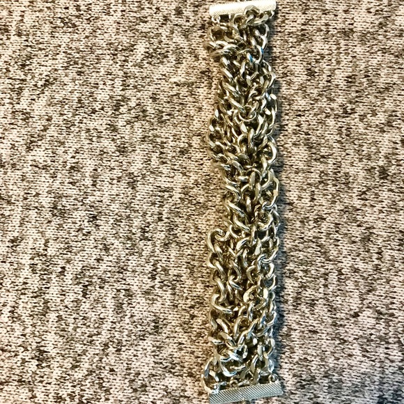 H&M Chunky Silver Braided Bracelet - EUC - Picture 2 of 3